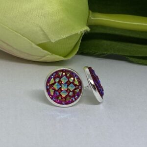 Rózsaszín csillogós fülbevaló - Image 2