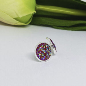 Rózsaszín csillogós fülbevaló - Image 1