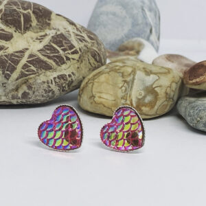 Szivárvány színű fülbevaló – Bild 1