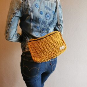 Mustár sárga ,,crossbody" táska - Image 5