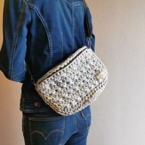 Mintás szürke ,,crossbody" táska - Image 3