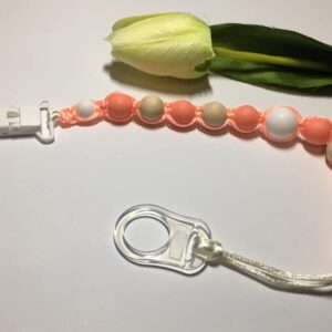 Makramés cumilánc korall színnel - Image 1