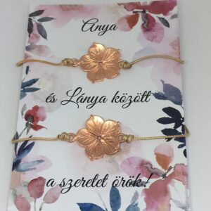 Anya-lánya "aranyvirág" dupla karkötő ajándékkártyával - Image 1