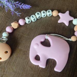 Pasztell színű rágcsa- és cumilánc - Image 2