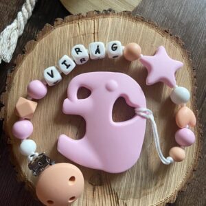 Pasztell színű rágcsa- és cumilánc - Image 1