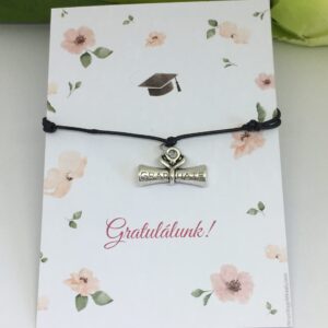 Gratulálunk "diploma" karkötő ajándékkártyával - Image 1