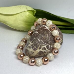 Rosegold ásvány karkötő – Bild 3