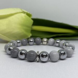 Hematit páros ásvány karkötő – Bild 3