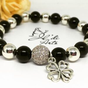 Hematit és cirkónia ásványkarkötő - Image 1