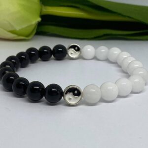 Jin- Jang ásvány karkötő – Bild 2