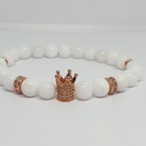 Cirkon koronás jade ásvány karkötő - Image 3