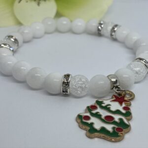 Karácsonyi jade ásvány karkötő - Image 2