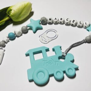 Menta színű rágcsa- és cumilánc - Image 1