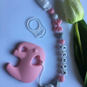 Rózsaszín elefánt rágcsalánc - Image 1