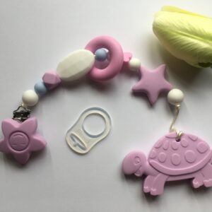 Rózsaszín teknősös rágcsalánc – Bild 1