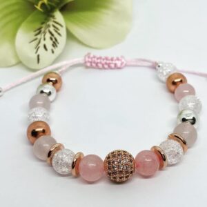 Rose gold ásvány karkötő cirkon díszítéssel - Image 3