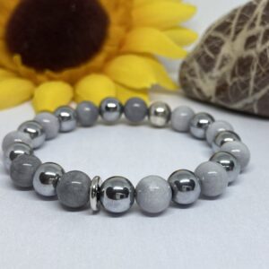 Hematit páros ásvány karkötő – Bild 5